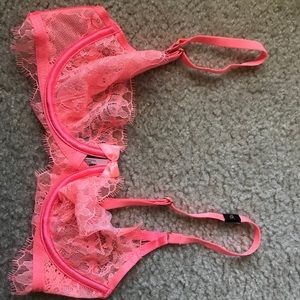Victoria’s Secret salmon lace lingerie